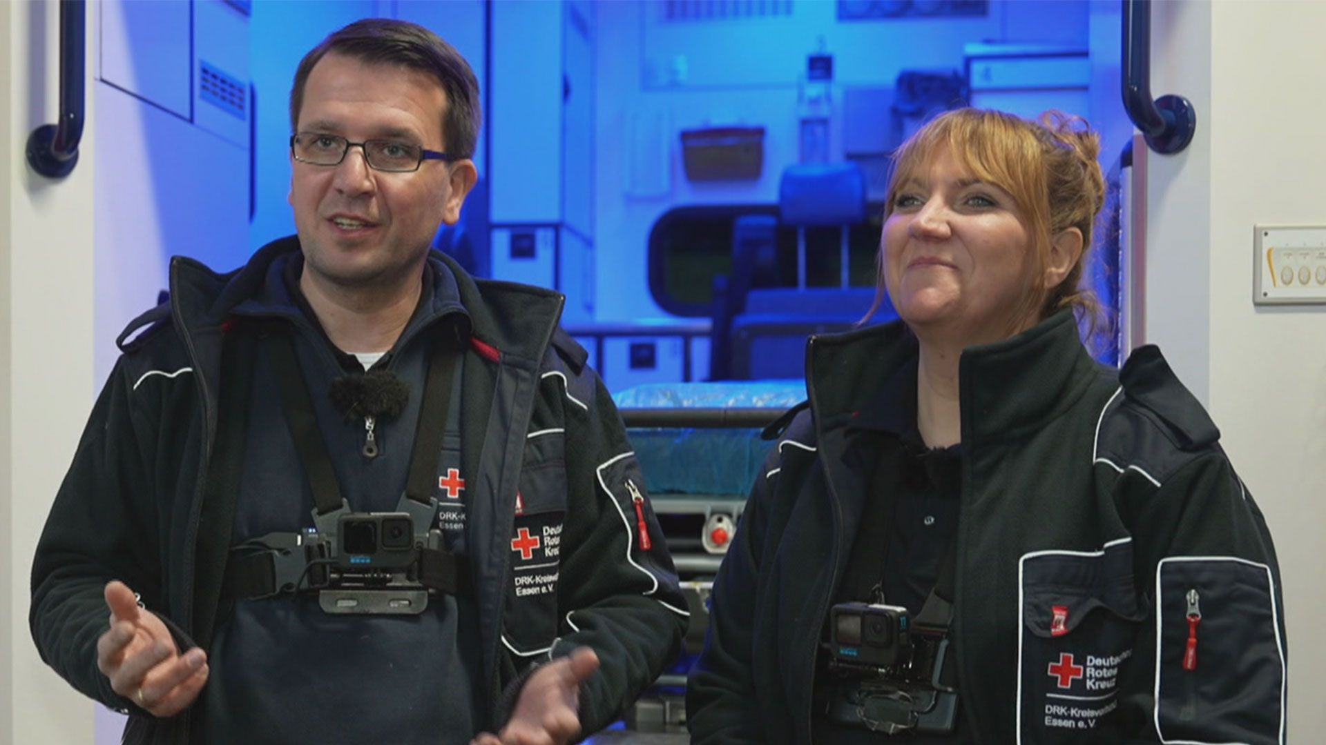 Einsatzgebiet Essen: verbogenes Bein und starke Schulterschmerzen