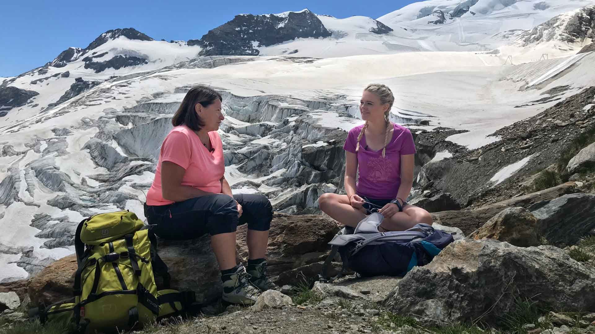 Eine Gipfel-Stürmerin und ein Schluchten-Fanatiker im Saastal