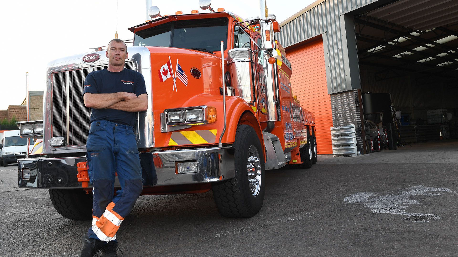 Autotransporter in der Klemme