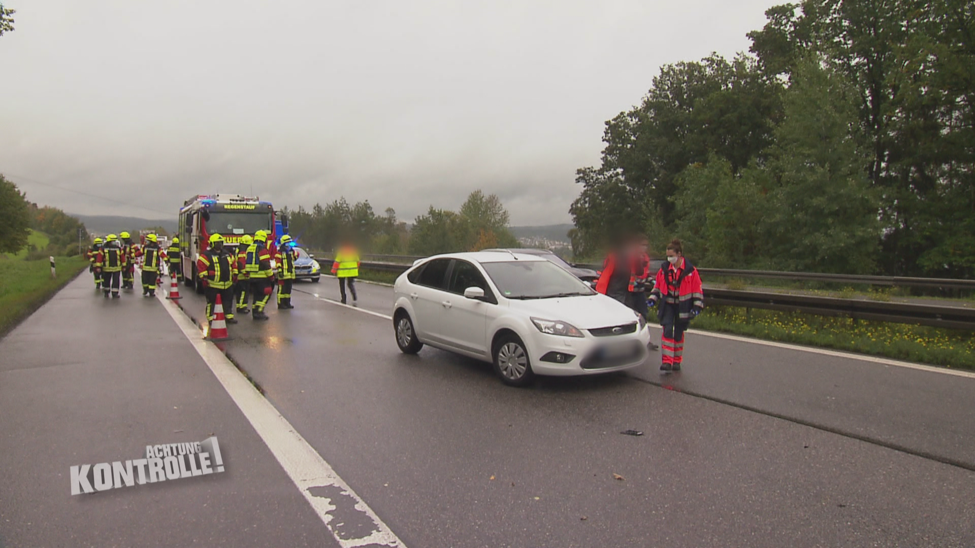 Thema u. a.: Mehrere Verletzte - Unfall auf der Autobahn