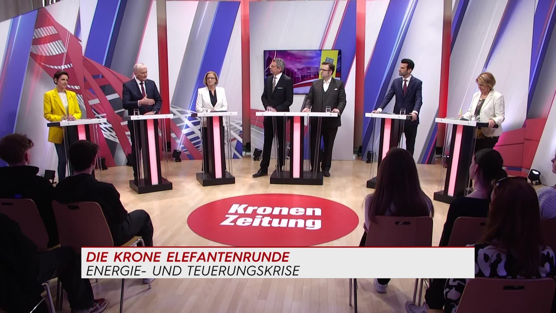 Unsere Wahl: Die "Krone"-Elefantenrunde Niederösterreich