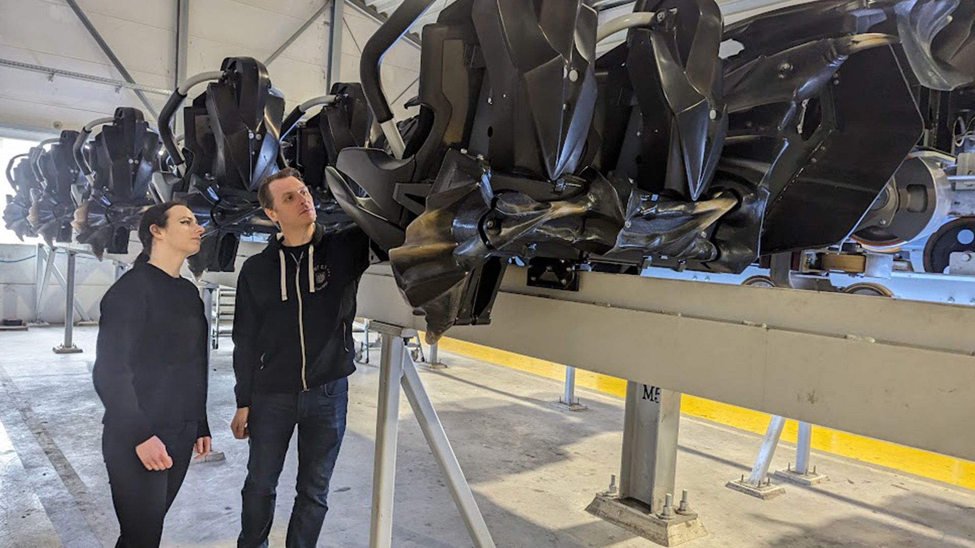 Die Achterbahntester im Heidepark bei Soltau