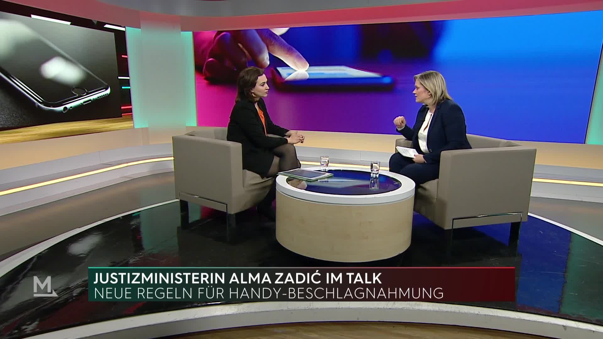 Alma Zadić und Florin Tursky im Interview bei Milborn