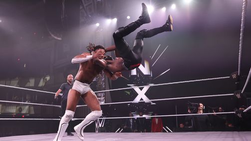Das spannende No. 1 Contenders Match zwischen Je’Von Evans und Trick Williams