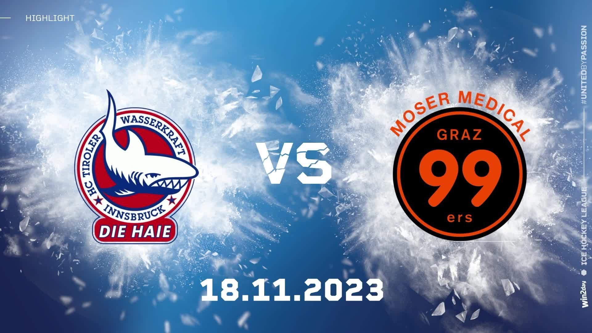 Highlights ICE Hockey League: Innsbruck vs. Graz