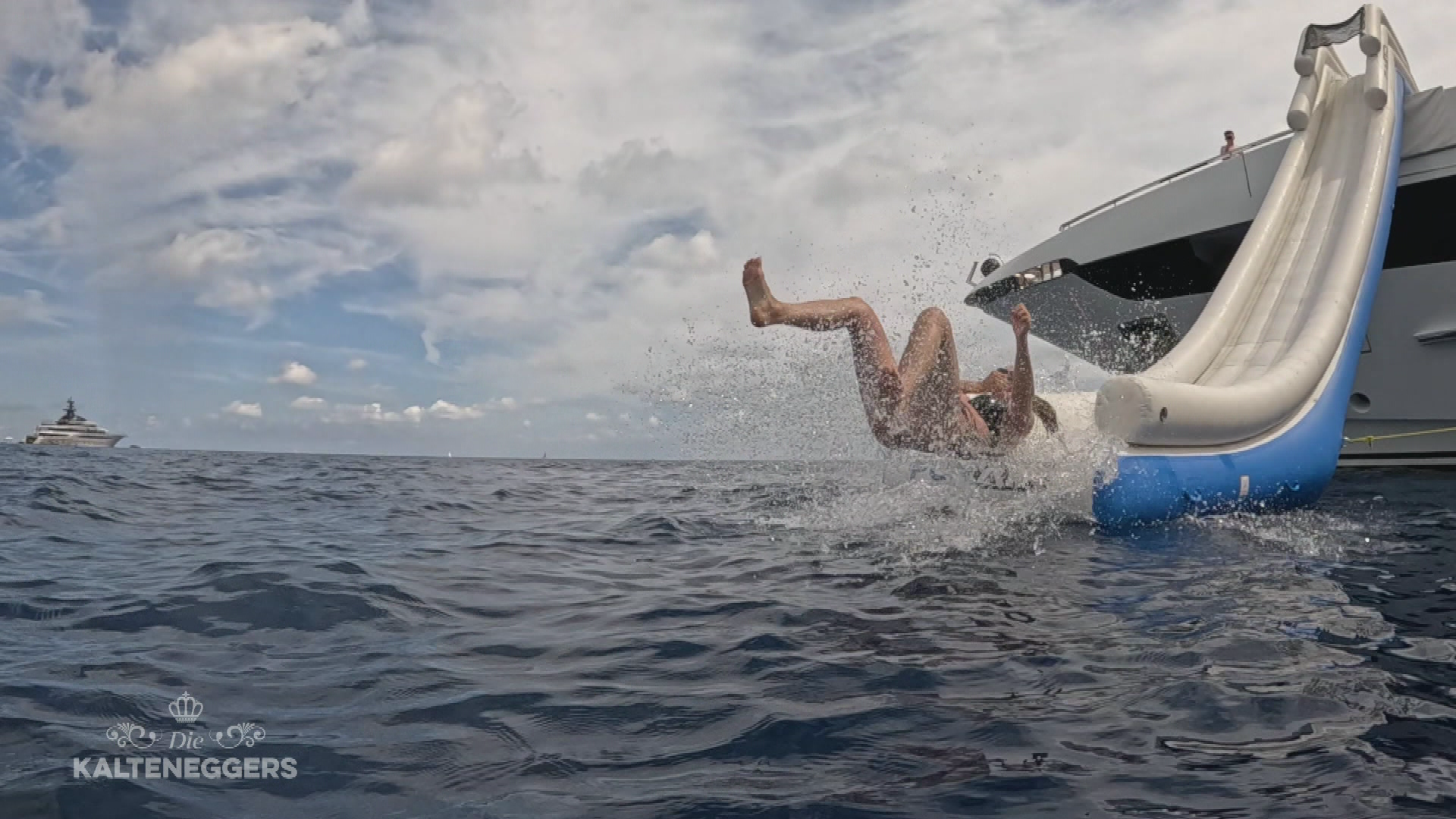 Von der Yacht gerutscht