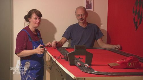 Schrauben, sägen, siegen - Das Heimwerker-Duell Schrauben, sägen, siegen - Die Heimwerkerschlacht Folge 17: Vom Chaos zum Traumkeller: Anke und Carsten bauen einen Fitness- und Spielraum
