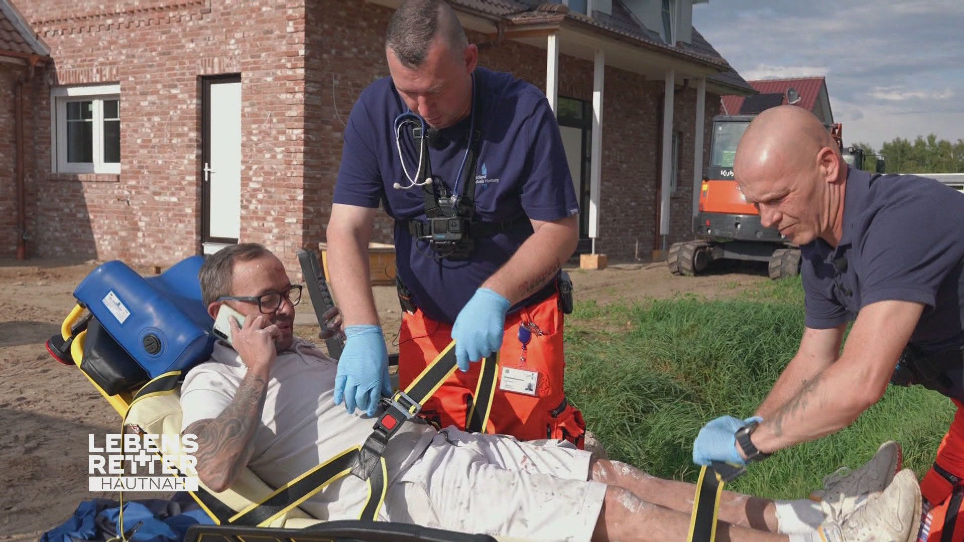 Einsatzgebiet Hanstedt: Sturz auf der Baustelle aus 6 Metern Höhe