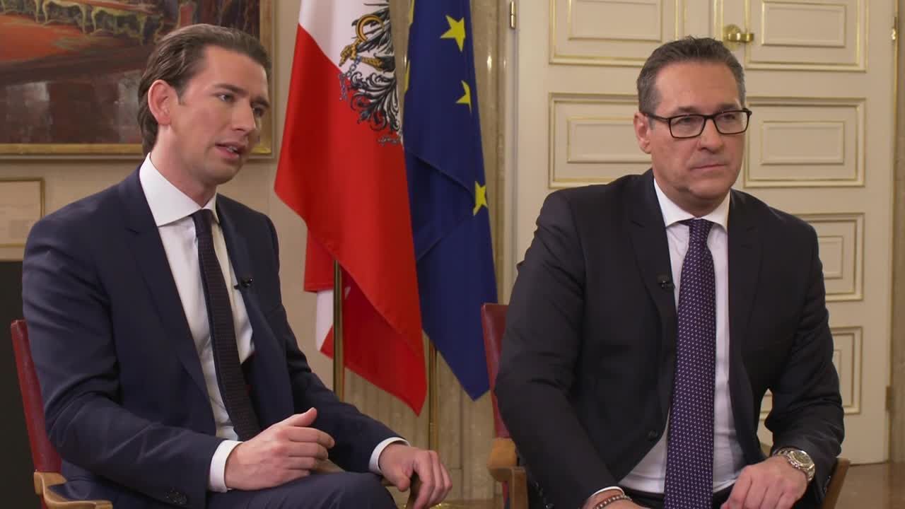 Kurz und Strache im Interview