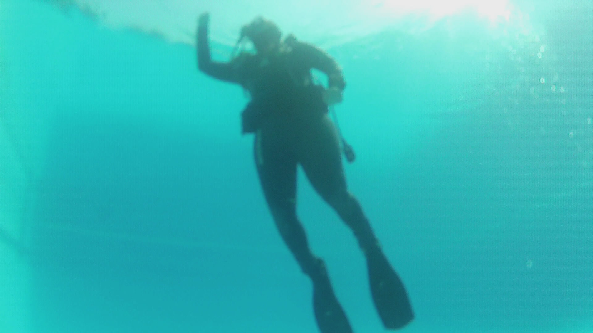 Ins kalte Wasser gesprungen