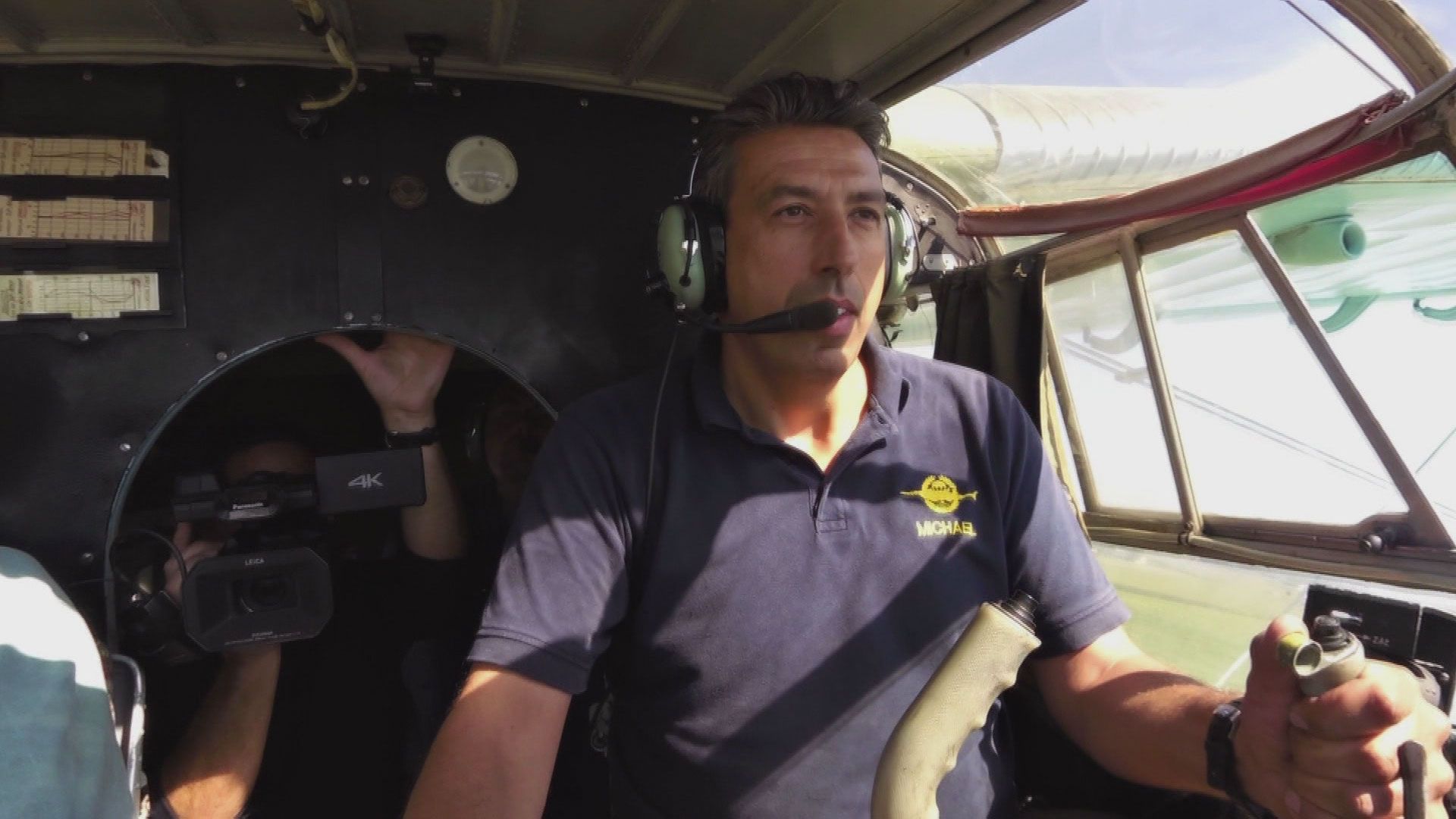 Eine Landung im Stoppelfeld