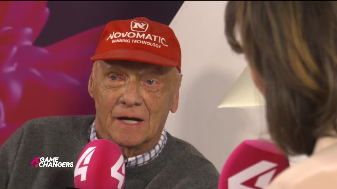 ECO oder FIRST CLASS? Niki Lauda bei 4GAMECHANGERS TV