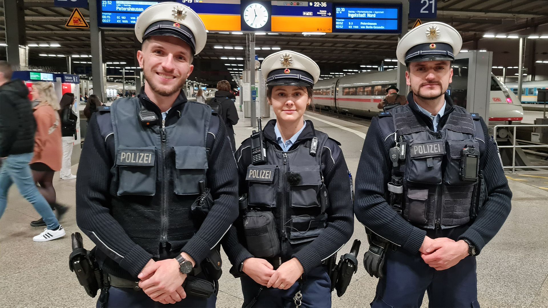 Einsatz am Münchner Hauptbahnhof für die Bundespolizei