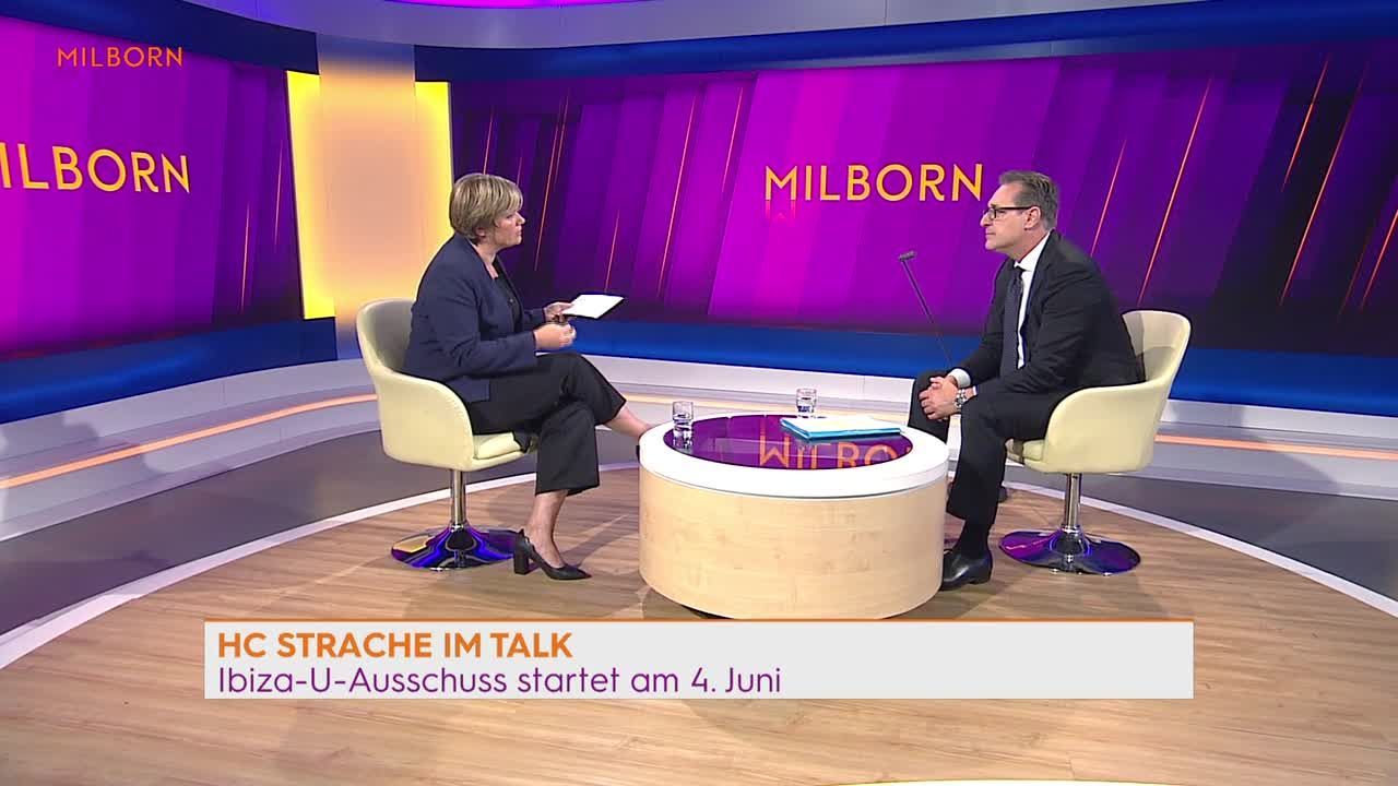 Heinz-Christian Strache im Interview bei Milborn 