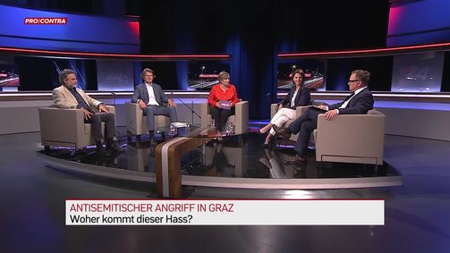 Pro und Contra Pro & Contra - PULS 4 News-Talk - 2020 - rechtefrei Folge 22: Angriff auf Grazer Kultusgemeinde – Wie stoppen wir Antisemitismus?