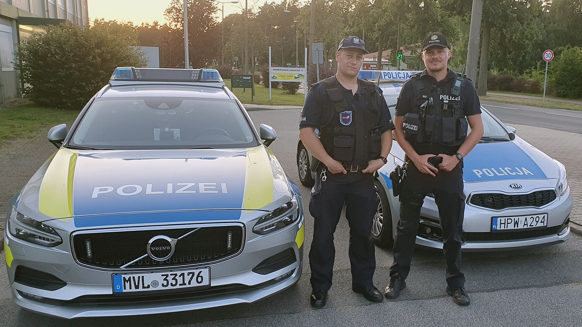 Thema u. a.: Deutsch-polnische Polizeikontrolle auf Usedom