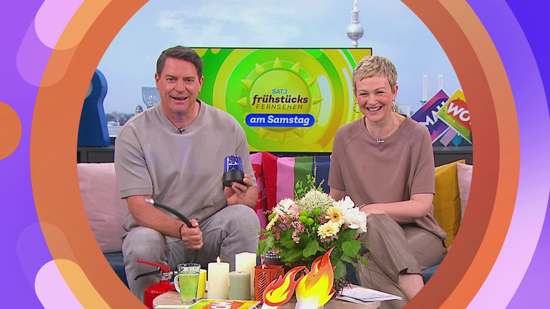 Brandschutz, Schnäppchen & Grie-Soß im SAT.1-Frühstücksfernsehen am Samstag