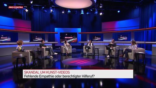 Pro und Contra  Pro & Contra - PULS 4 News-Talk - 2021 - rechtefrei Folge 17: Pro und Contra: Skandal um Kunst-Videos – Fehlende Empathie oder berechtigter Hilferuf?