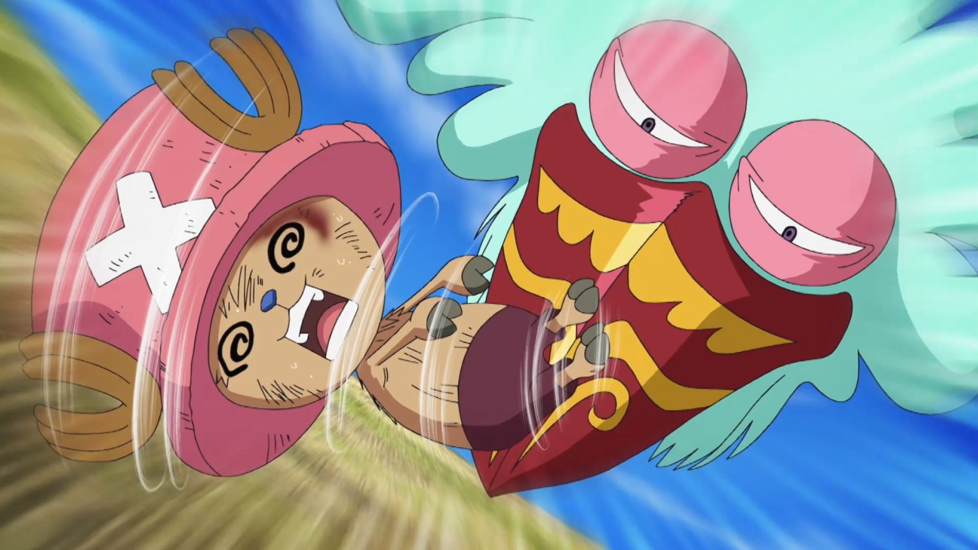 Die Aufenthaltsorte der Freunde: Die Insel der Riesenvögel und ein rosa Paradies