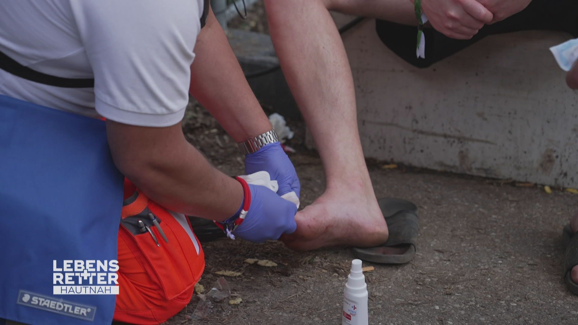 Einsatzgebiet Musikfestival Icarus: Auf eine Wurzel getreten