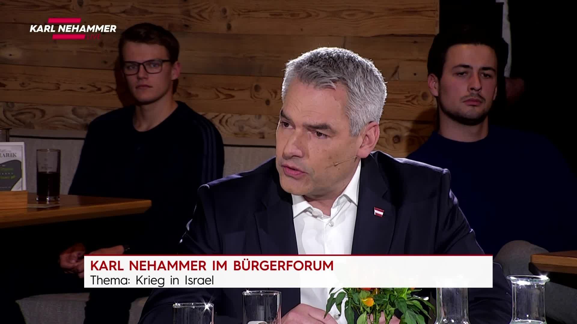 PULS 24 Bürgerforum Live – Karl Nehammer