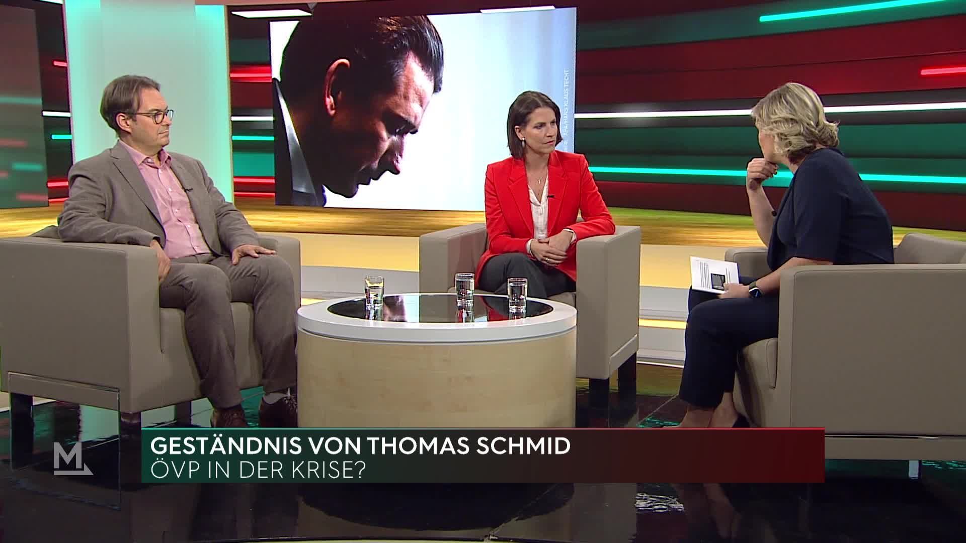 Karoline Edtstadler und Mark Pfeiffer im Interview bei Milborn