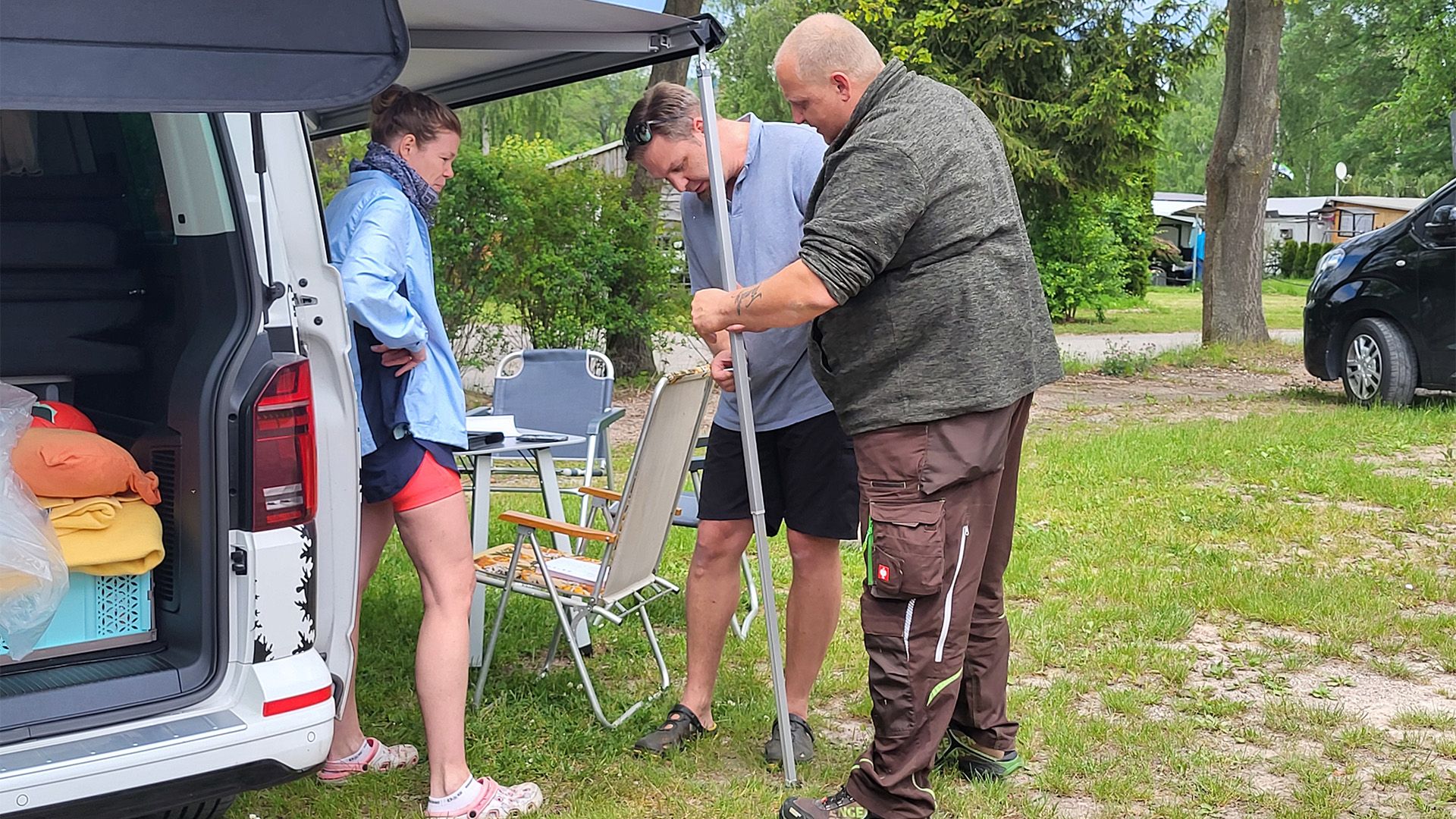 Ordnung auf dem Campingplatz