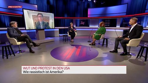 Pro und Contra Pro & Contra - PULS 4 News-Talk - 2020 - rechtefrei Folge 17: Pro und Contra Spezial: Trumps Amerika im Chaos - Woher kommen Wut und Protest?