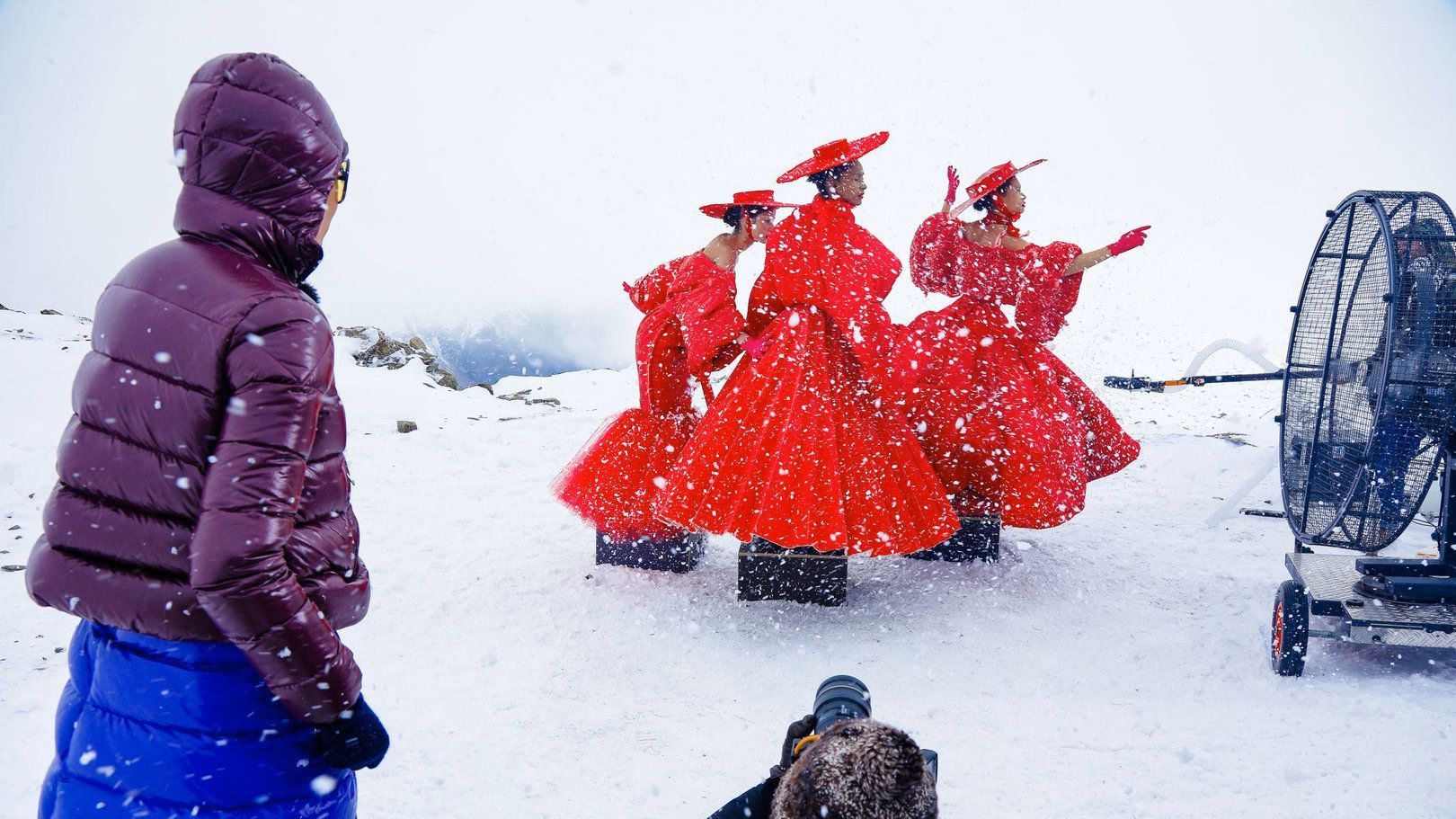 Shooting im Schneegestöber