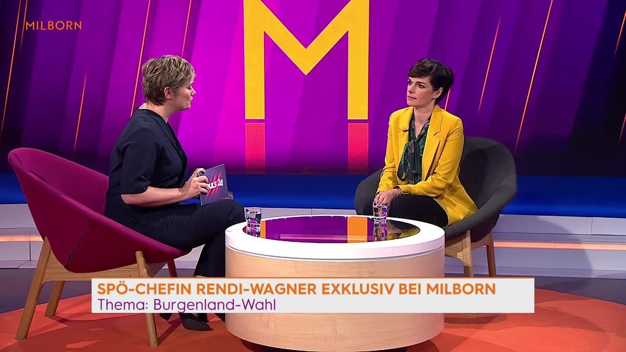 Pamela Rendi-Wagner im Interview bei Milborn