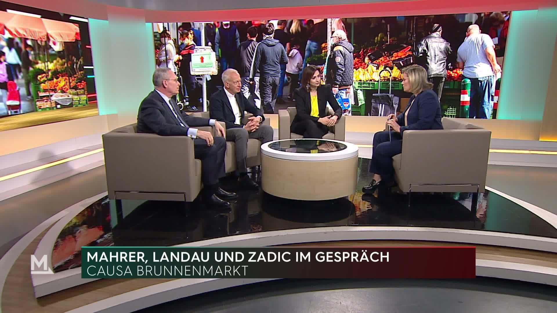Zadić, Mahrer und Landau im Interview bei Milborn