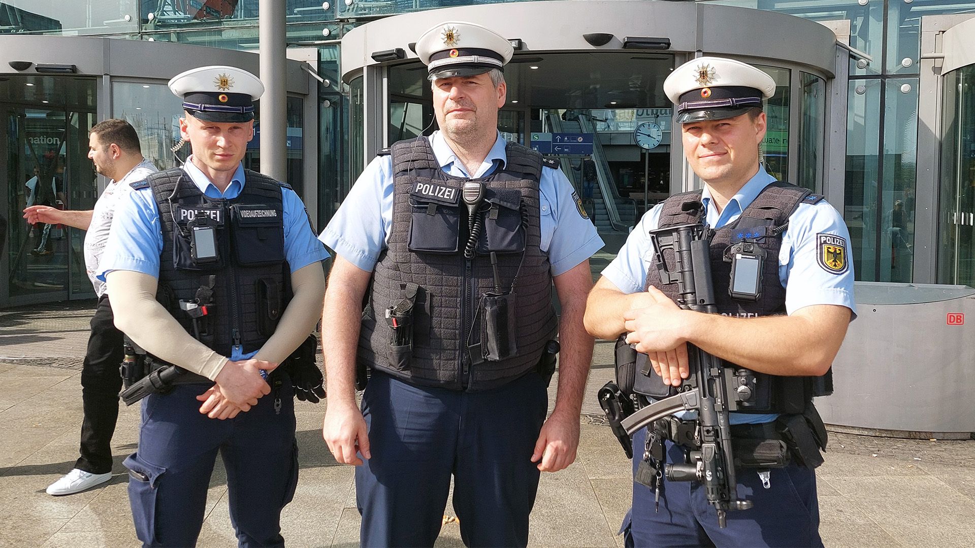 Bundespolizei am Berliner Hauptbahnhof