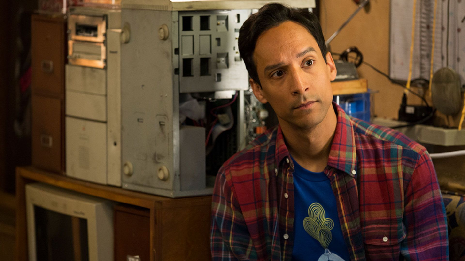 Die Hand auf dem Dach