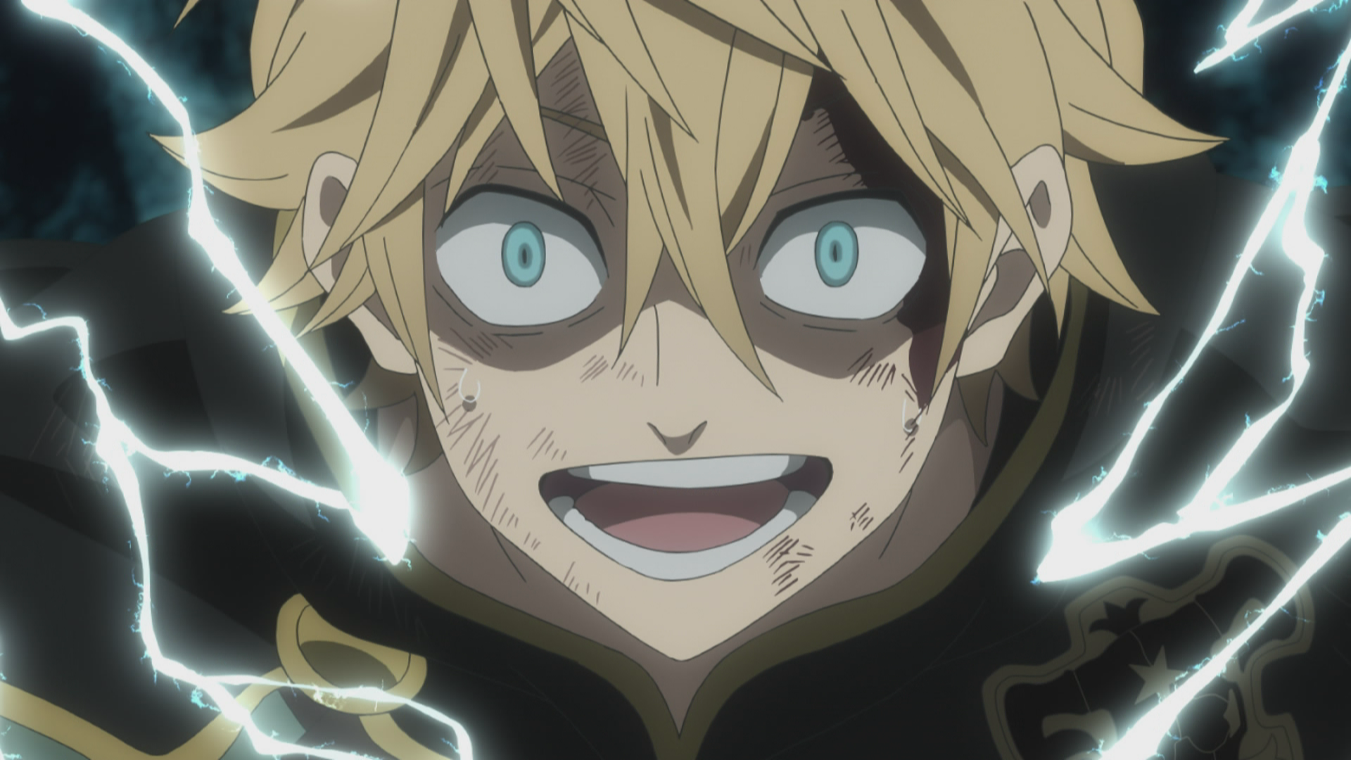 Ein einfacher Feuerball und ein wilder Blitz