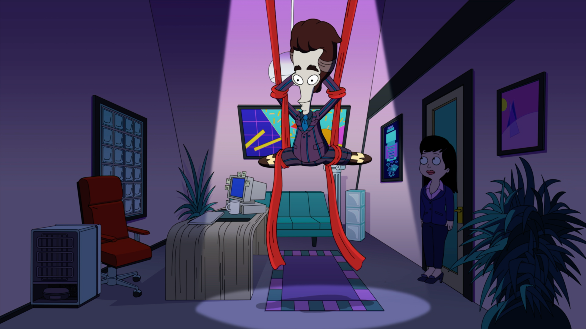 Die brünette Karrierefrau