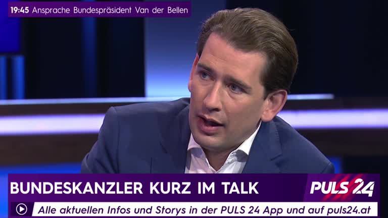 Bundeskanzler Sebastian Kurz im Interview mit Corinna Milborn