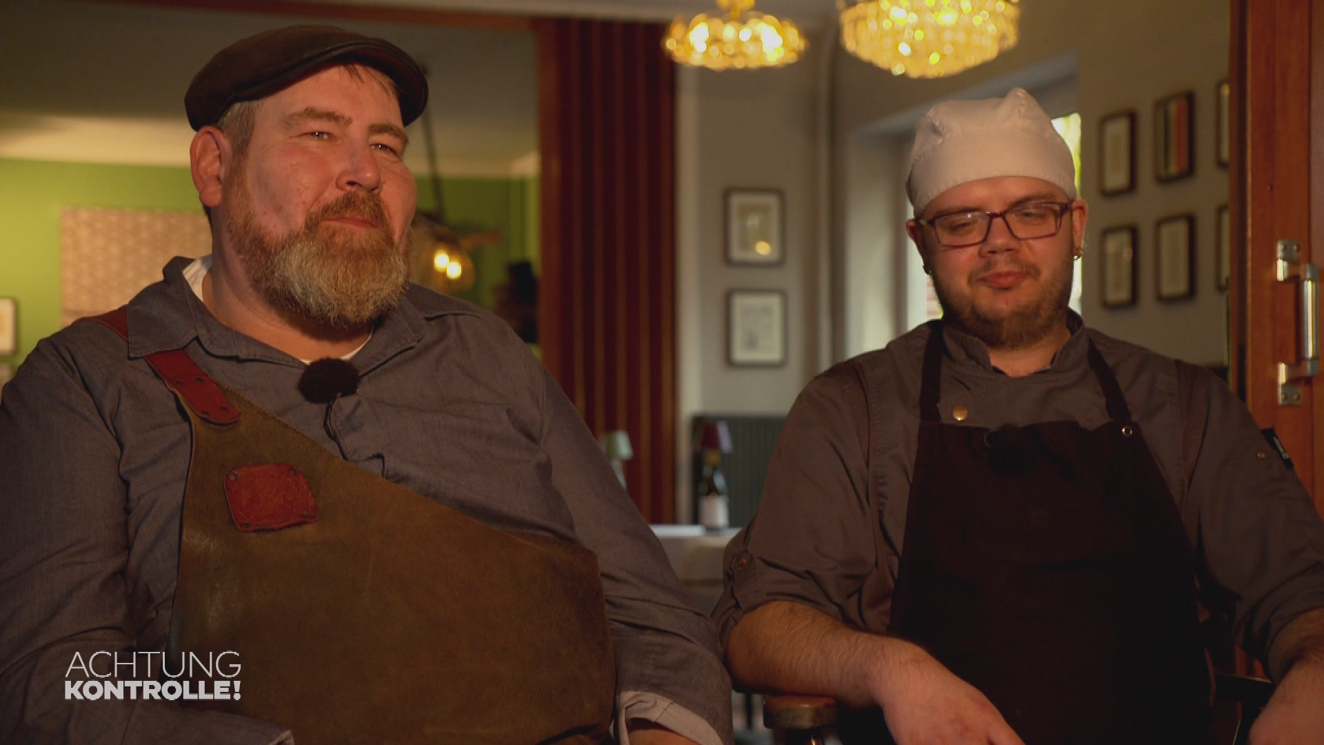 Koch Frank Brüdigam und Azubi Justin - Generalprobe am Herd