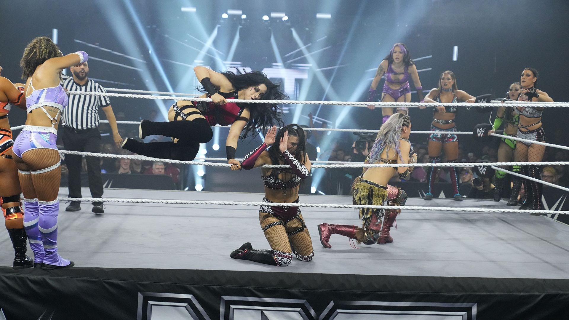 Komplette Eskalation beim 10-Woman Tag Team Match