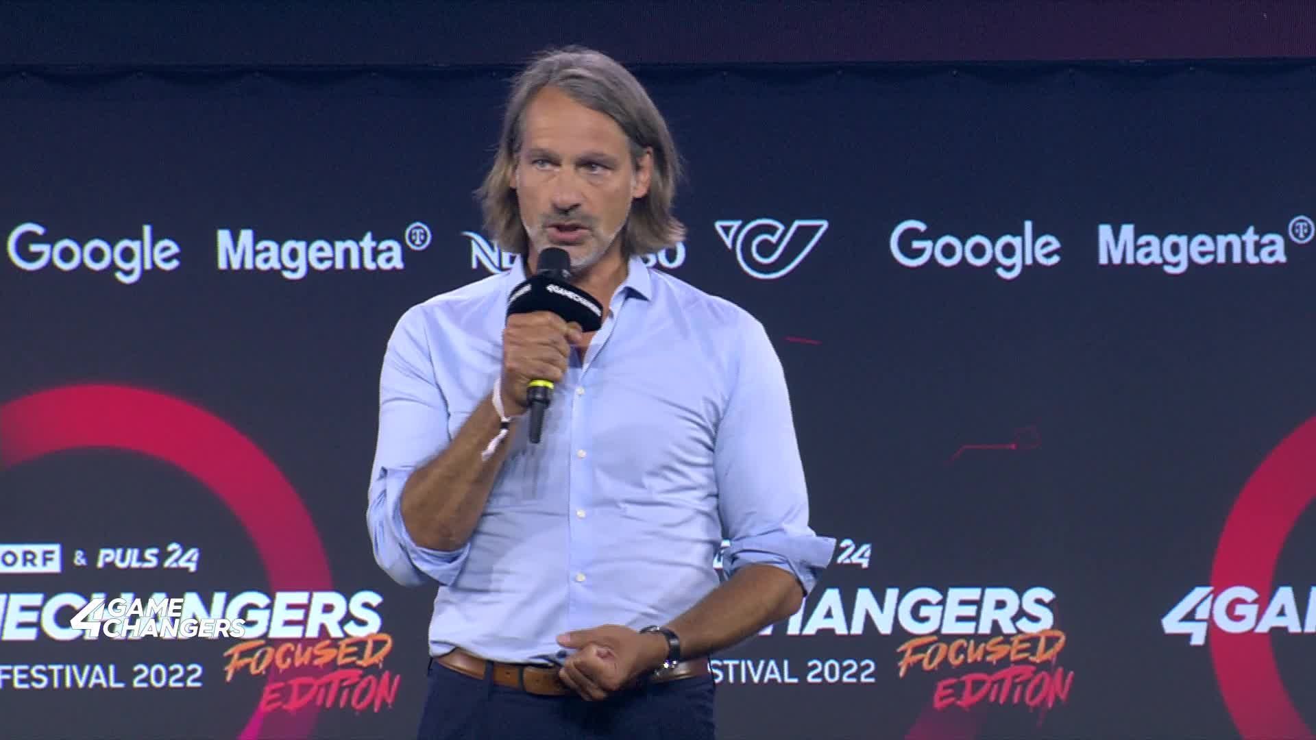 Keynote von Richard David Precht beim 4GAMECHANGERS Festival