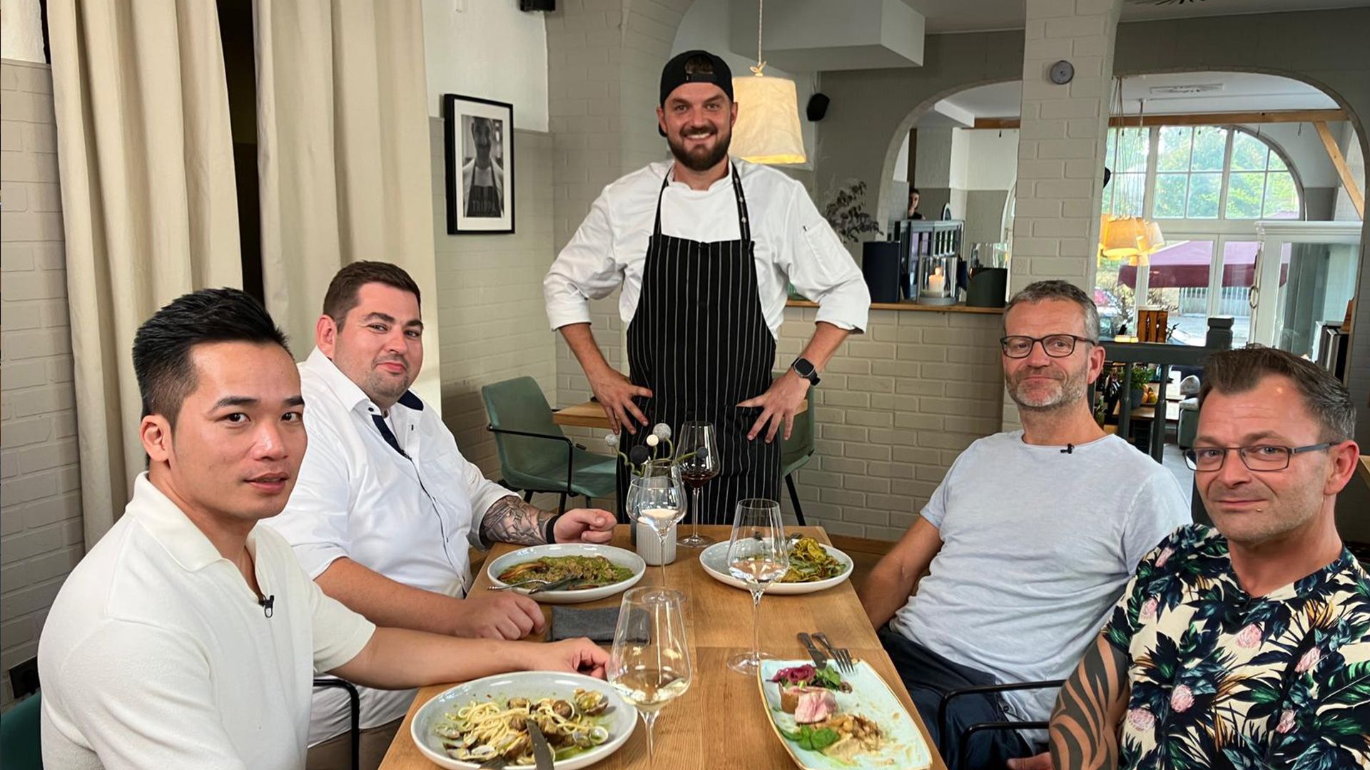 Gestartet wird in der "Trattoria Magdeburg"