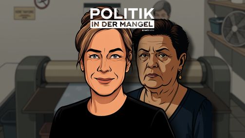 Sat.1 NRW - Politik in der Mangel Sat.1 NRW - Politik in der Mangel - Staffel 2025 Folge 1: Grüne im Schleudergang: Mona Neubaur (Wirtschaftsministerin NRW) vs. Wäschereifrau Silvia Bouradaa