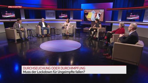 Pro und Contra Pro & Contra - PULS 4 News-Talk - 2022 - rechtefrei  Folge 3: Pro und Contra: Durchseuchung oder Durchimpfung – Wie zerrissen ist Österreich?