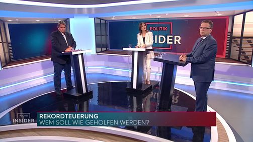 PULS 24 Die Politik-Insider  PULS 24 Politik-Insider 2022 - rechtefrei Folge 21: Die Politik-Insider: Rekordteuerung - Wem soll wie geholfen werden?