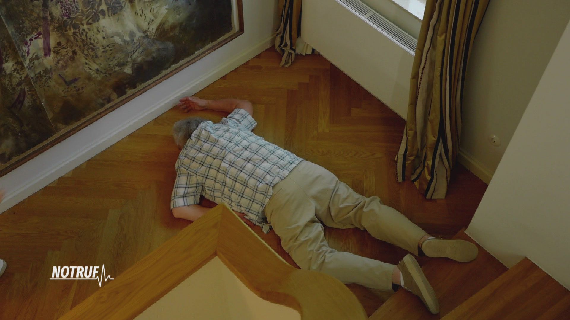 Schwerer Treppensturz