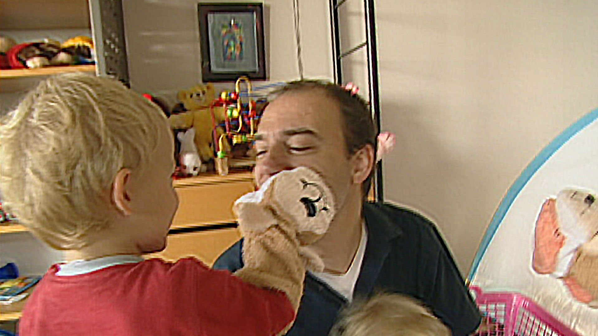 Die Drillinge und ihr Wochenendpapa