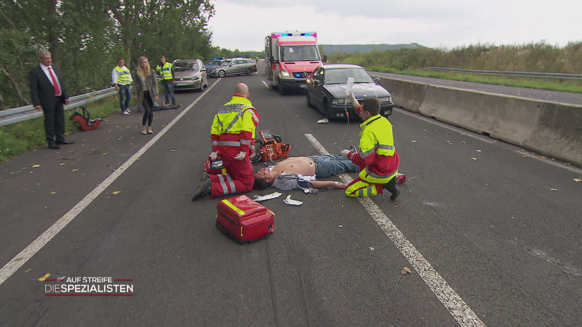 Besinnungslos auf der Autobahn