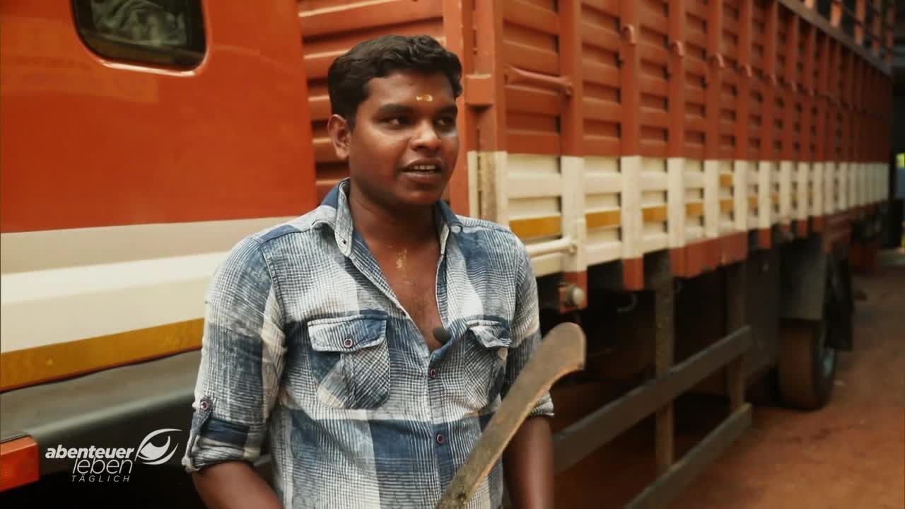 Ein Trucker in Indien