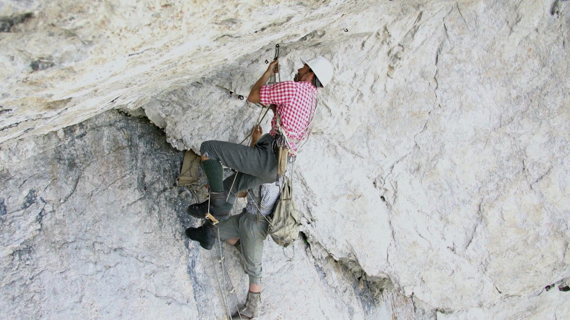 Durch das Gesäuse in der Dachl Nordwand