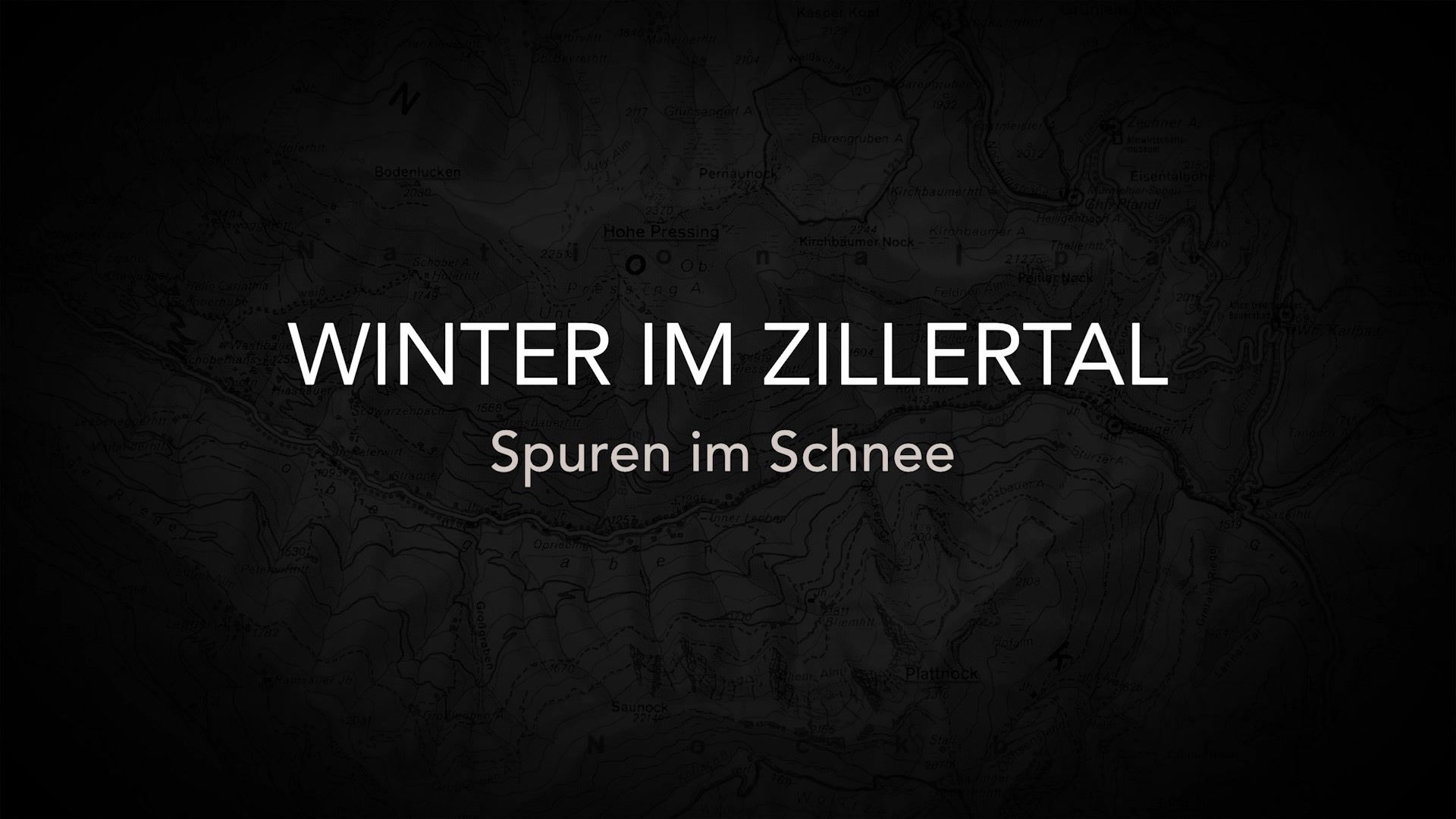 Winter im Zillertal - Spuren im Schnee