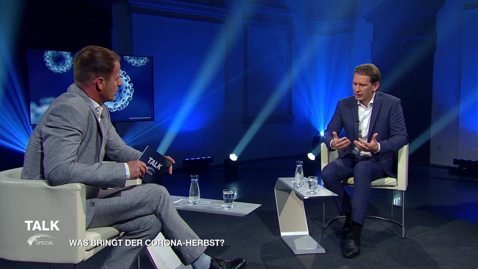 2021: Bundeskanzler Sebastian Kurz im Gespräch mit Michael Fleischhacker